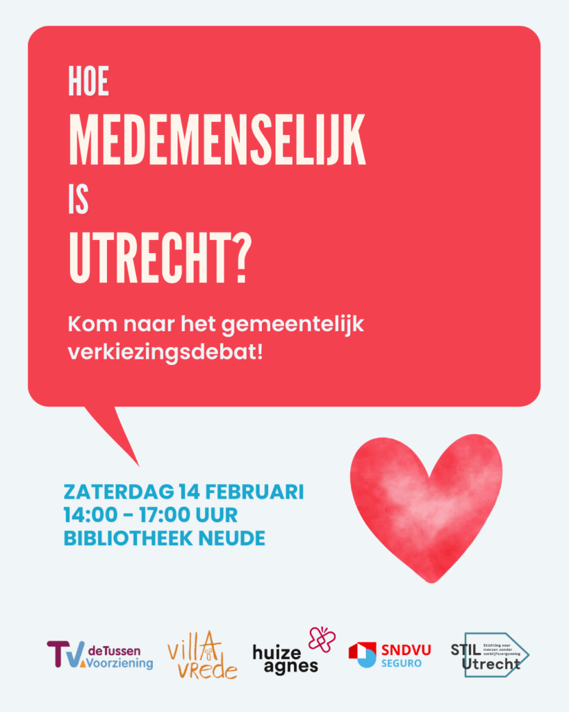 Hoe medemenselijkheid is Utrecht? Verkiezingsdebat op Valentijnsdag Bibliotheek